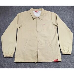 The Marathon Clothing Coaches Tan/Khaki Jacket Nipsy Hussle Men's Size Medium